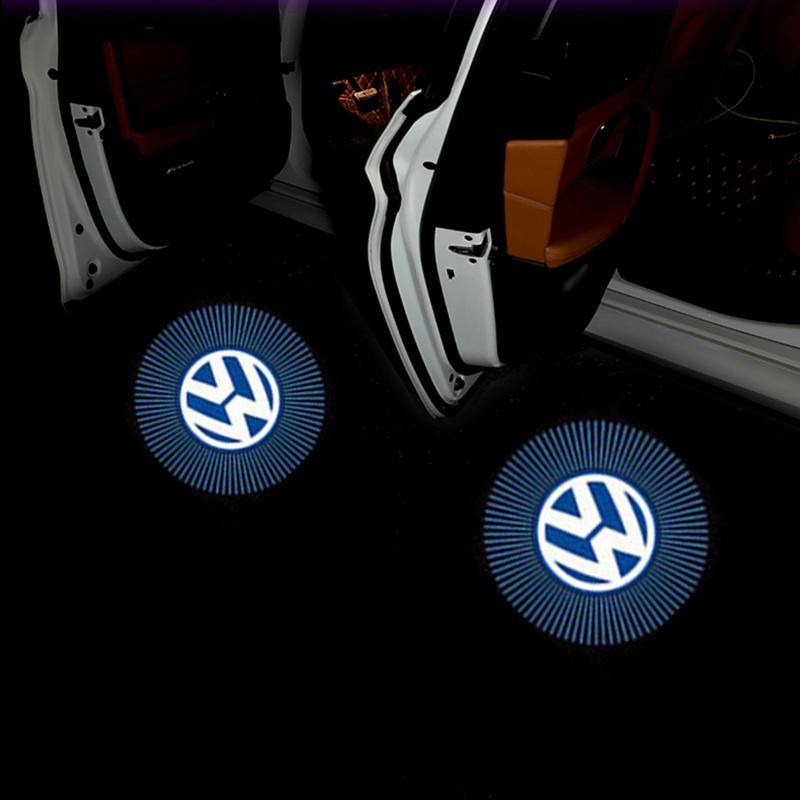 

2026 New For VOLKSWAGEN VW 2PCS Car Welcome Light Door Logo Lamp For Volkswagen Golf MK4 MK6 MK7 Jetta Touareg Beetle Passat Pol