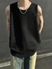 Men's Ice Silk Textured Sports Tank Top - Loose Fit Summer Sleeveless Camisole for Fitness