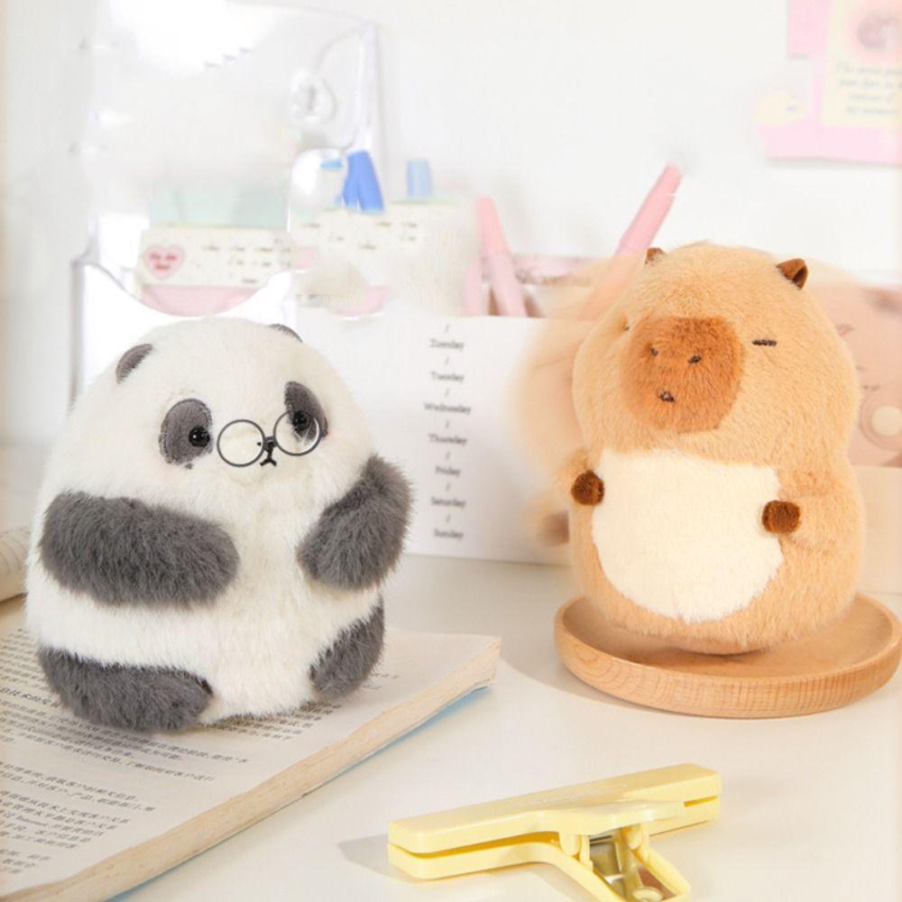 Plastic Capybara Plush Toy Model Crafts Panda Rocking Toy  Birthday Cake Decor