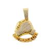 Hot Selling Hand In Hand Brothers 4 Life Full Diamond Alloy Pendant Fashion Cuban Chain Necklace Accessories
