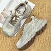 Daddy Shoes Girl 2025 Autumn New Thick-soled Breathable Mesh Running Shoes Polish Retro Trend Casual Shoes Women