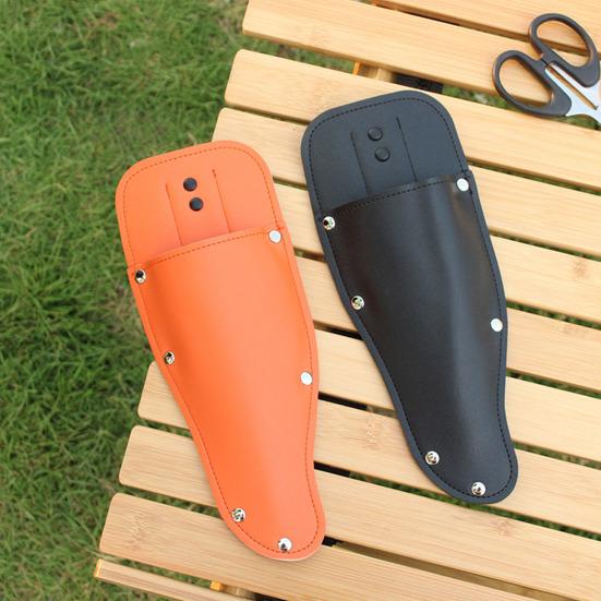 Gardening Shears Holster Garden Pruner Sheath Faux Leather Protective Cover Belt-Compatible Scabbard for Pruner Plier Shears