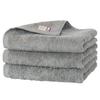 Bloom Imabari Certified Face Towels, 3-Piece Set with Soft, Absorbent, Quick-Drying, Indoor Drying, 100% Cotton, Made In Japan (Space Gray)