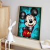 Disney Diamond Painting Set Mickey Mouse Stained Glass Art Illustration Embroidery Wall Decoration DIY Set Gift Handmade Crystal 5D Diamond