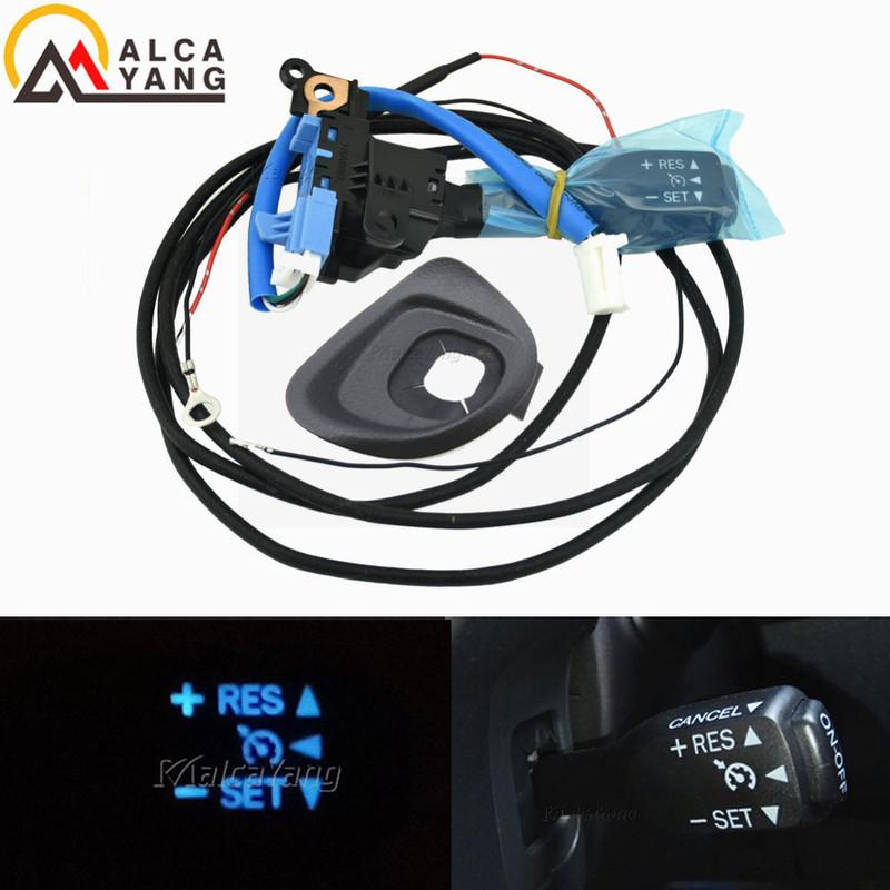 New LED Blue Bag Cruise Control Switch For Toyota Verso Corolla Camry Yaris Hybrid Avensis 84632-34011 84632-34017