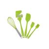 Silicone Kitchen Utensil Set: 5-Piece Heat-Resistant Baking Tools - Spatula, Oil Brush, Whisk