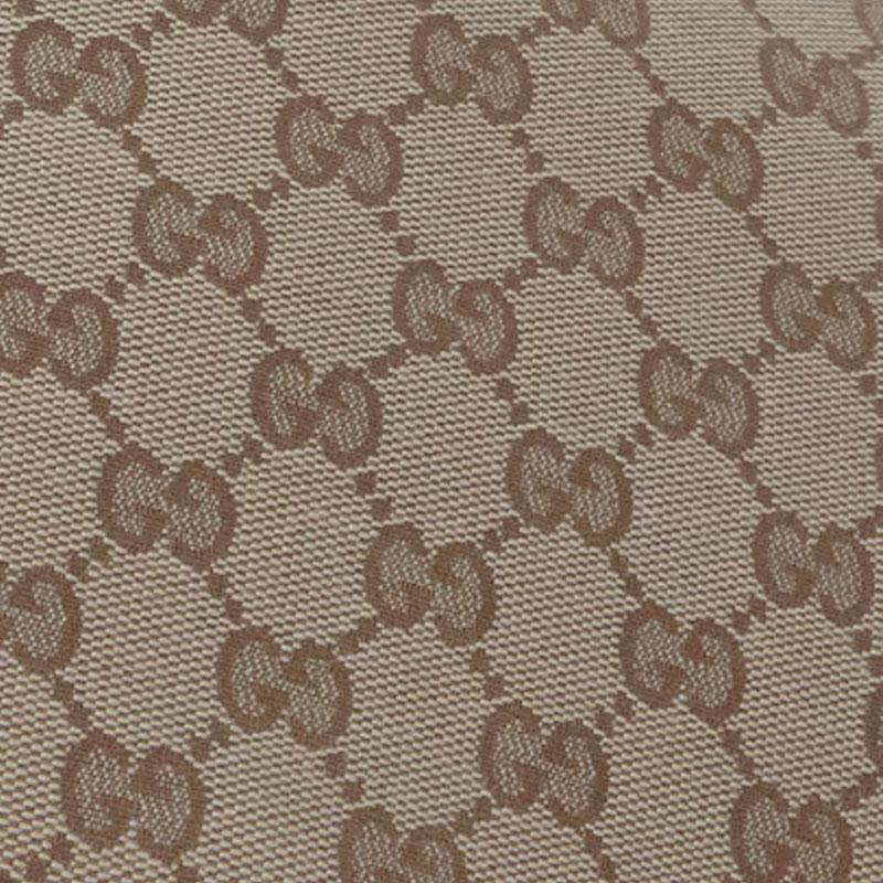 Gucci Silhouette Design Logo Canvas Crossbody Shoulder Bag Medium Women's Beige