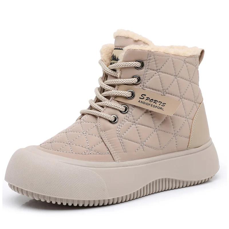 Womens Shoes Snow Boots for Women Winter 2025 New Plush Comfortable Warm Outdoor Anti Slip Cold Proof Ankle Boots Botas Mujer