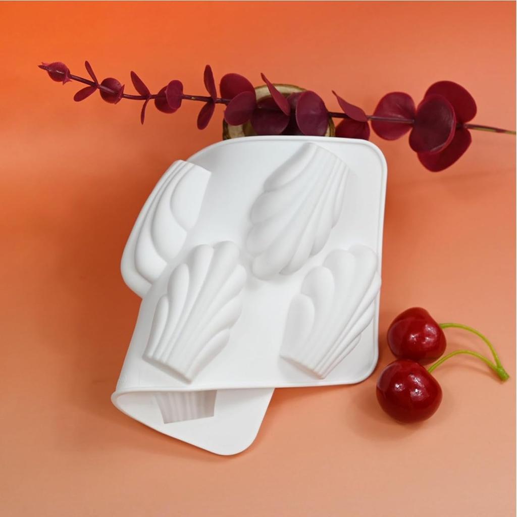 Forma na čokoládovou pěnu se 6 otvory Madeleine Design DIY Skořápka na dort Silikonová forma Pomůcky na zdobení dortů Nádobí na pečení