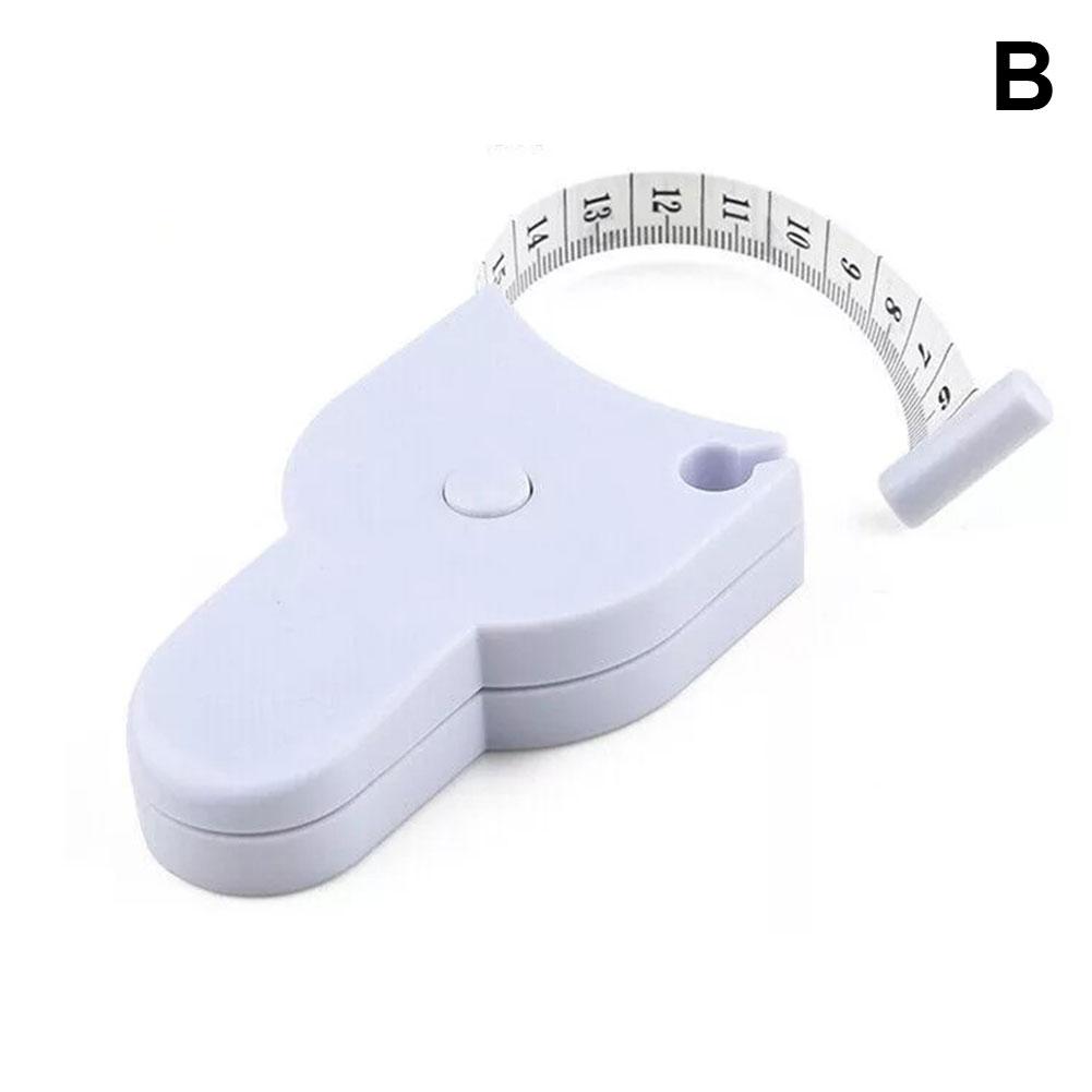 

Самозатягувальна вимірювальна стрічка для тіла 150 см/60 дюймів Швейна кравецька мірка Метр Плівка для талії грудей ніг