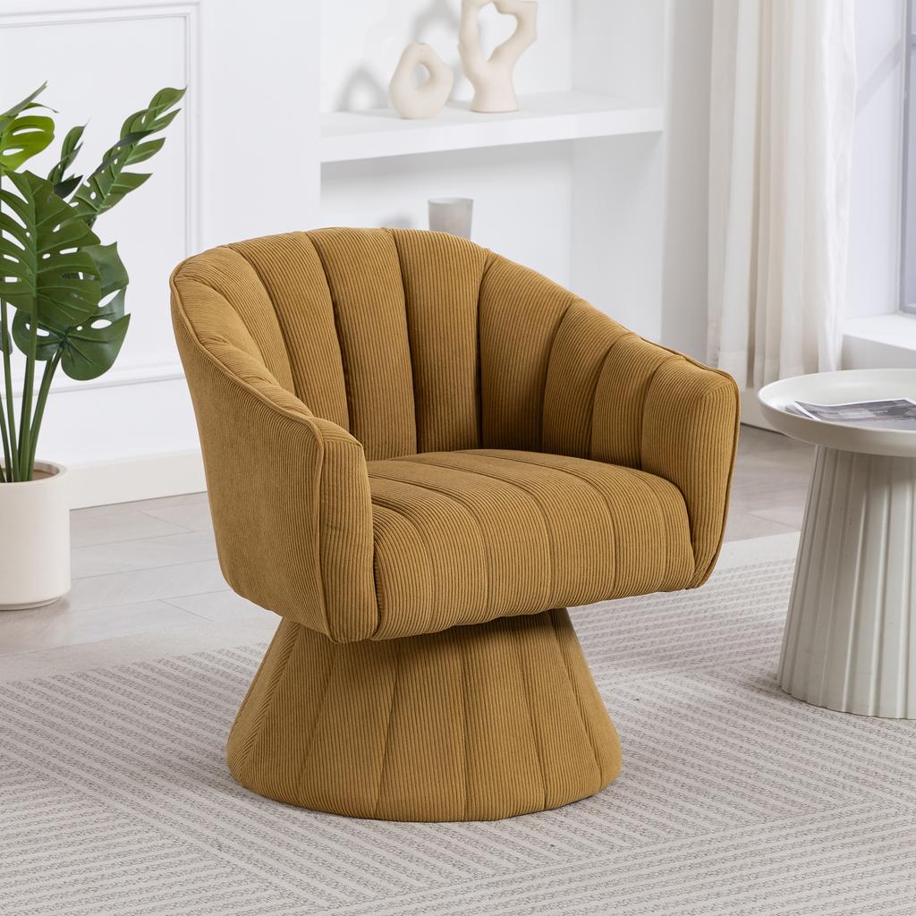 360 degrees Swivel Chair with Ergonomically Shaped Seat and Back Padding, Enclosing Armrests, Design and Base – ideal for Office