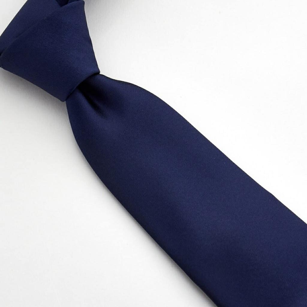[Ogier] Men's Seven-Fold Tie, 100% Silk, Solid Color, BusinessFormal, Made in Japan, 015