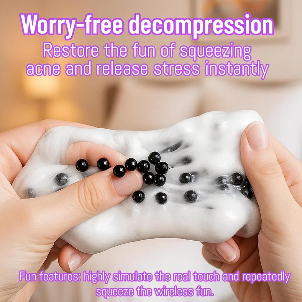 Vierkante Skin Picking Squishy Fidget Speeltjes, Puk Prikken Sensorisch Speelgoed voor Stressverlichting, Knijp Puk Speeltjes voor Volwassenen