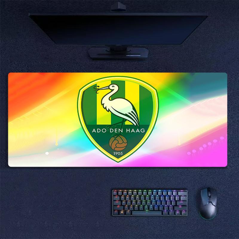 ADO Den Haag Print  Cushion Non-slip Laptop Tablet Big Mousepad XXL Mat Mini PC Playmat With Lock edge