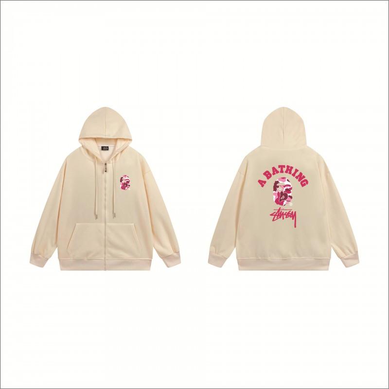 Stu Print Kapuzenpullover Langarm Herren Damen Winter Freizeit Übergroß Pullover