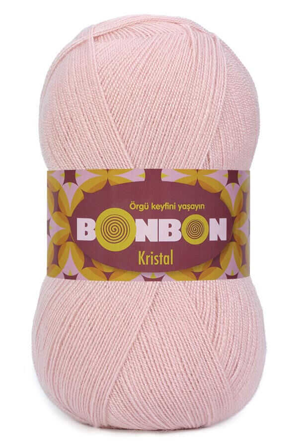 Bonbon Kristal Fiber Making Knitted Yarn, 4 Ball -39 Color Options 475 Meters 100gr-Hand Knitting Yarn-Life-Bath-Soft-Shower-Acrylic-Four Season-DIY