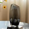 Modern Grey Glass Flower Vase
