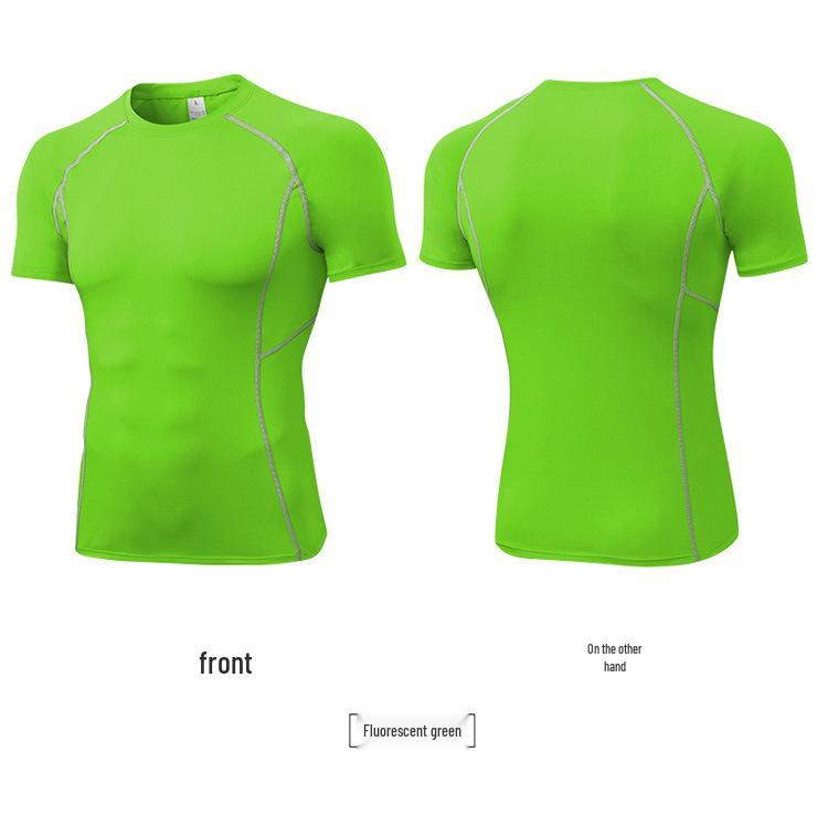 Men's Pro Performance Compression T-Shirt - Elastic, Sweat-Wicking, Quick-Dry, Short Sleeve 1008