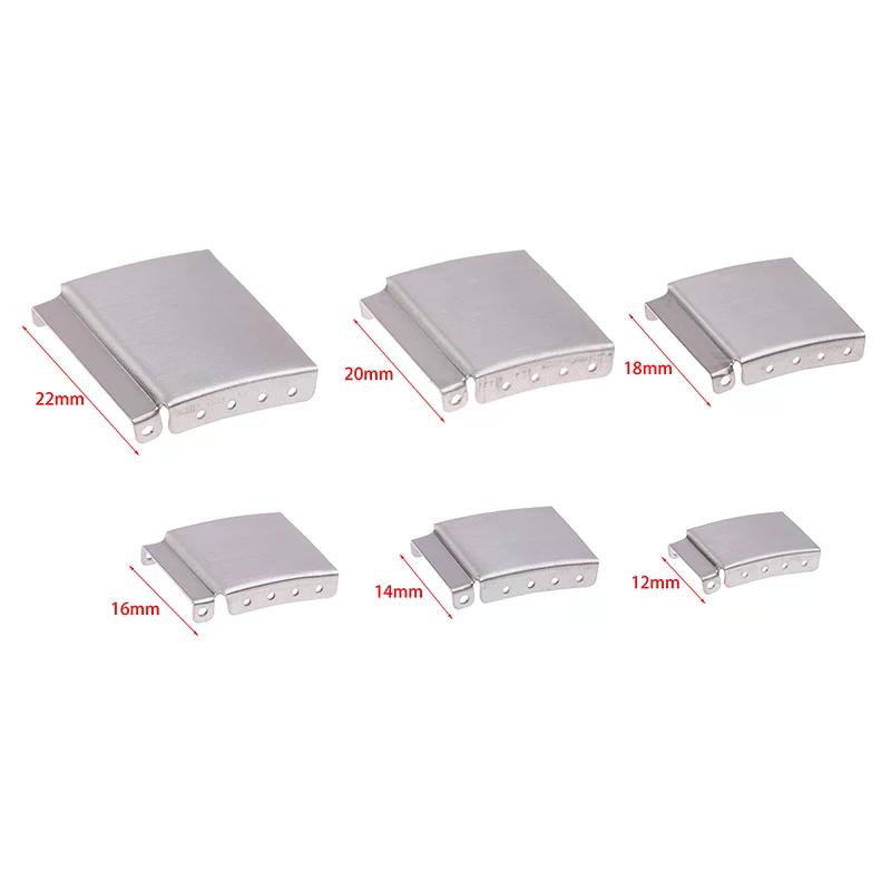 1Pc 12-22mm Steel Watch Band Extender Clasp Silver/Golden Bracelet Extension Strap Clasp Watch Repair Accessory