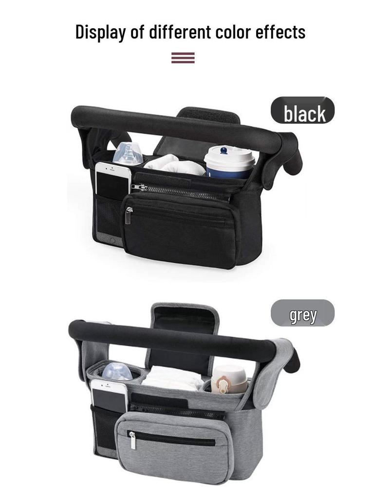 Multi-function Baby Stroller Hanging Storage & Diaper Bag with Large Capacity
