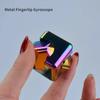 Metallkub Roterande Fingertopp Gyroskop Fidget Anti Stress Leksaker Vuxen Kontor Hem Resa Bärbar Spinner Leksaker Julklappar