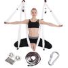 Aerial Yoga Hammock with 6 Handles and Stretch Band for Home Fitness