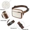 Women's Leather Waist Bag Crossbody Bag Travel Waterproof Waist Bag Sports Wallet Pocket Unisex Bag