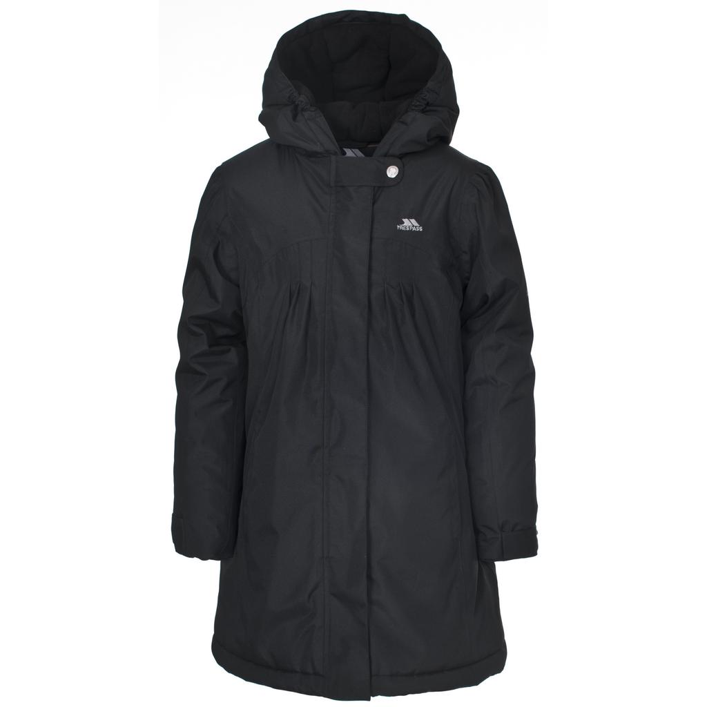 trespass fleece lined waterproof jacket