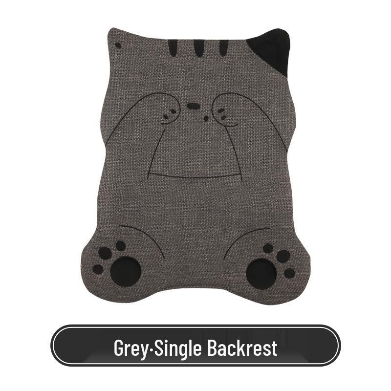 Cartoon Cute Girl Shy Cat Car Seat Cushion for All Seasons, Fits Volkswagen Golf, Bora, Sagitar, Tharu.