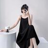 Suspender small fresh cotton and silk nightdress women's summer thin sleeveless lazy style loungewear high-end sense holiday dress