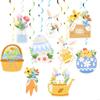 Easter Helical Hanging Decors With Quick Hanging Feature And Recyclable Materials For Sustainable Celebration Community HX6C