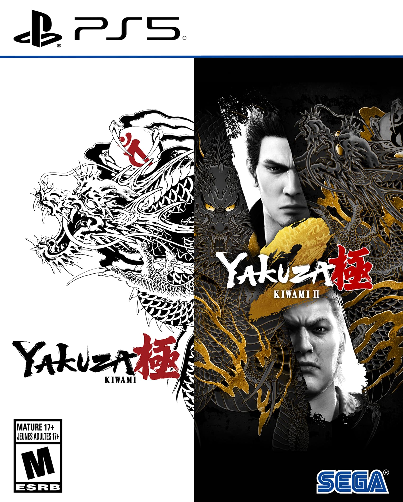 Комплект Yakuza Kiwami 1+2 - PlayStation 5 [Официальное североамериканское физическое издание] синий