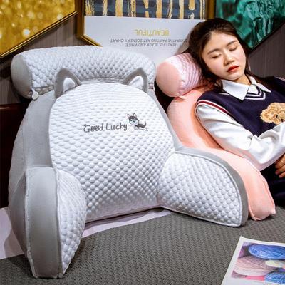 Almofada de Cabeceira Macia Ice Bean: Suporte Lombar e Almofada Grande para Encosto para Cama e Sofá - Perfeito para Leitura de Verão