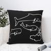 Whales And Sun Tattoo By Robe De Extremoduro Band Pillowcases Merch Printed Cushion Cover Pillow Covers Home Decoration