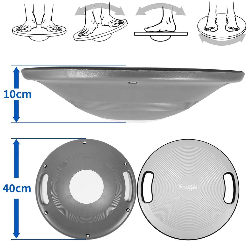 Yes4All Balance Wooden Balance Training 40cm Officially Imported from MBLG Board, Board, Diameter, Japan,
