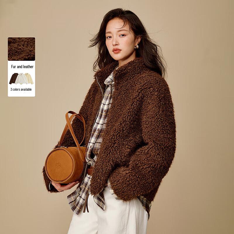 

Женская куртка Inman из искусственной замши с искусственным мехом, воротник-стойка S