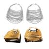 Trendy Bag Chain Dangle Earrings Fashion Forward Bag Pendant Ear Hooks Jewelry Personalized Fringe Chain Drop Ear Studs