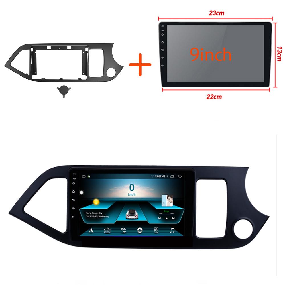 2Din Car Radio Installation Plastic Fascia Panel Frame for Kia Picanto Morning 2011-2017 Left /right Rudder Dash Mount Kit