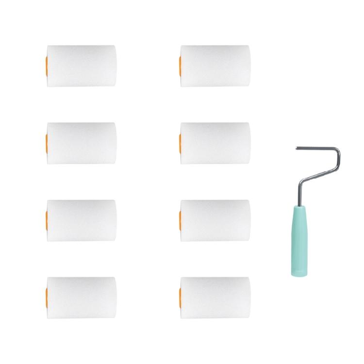 Маленький набор пенных малярных валиков Творческий малярный валик Легко очищаемый малярный валик Валик для тонкой отделки для профессионального использования и DIY