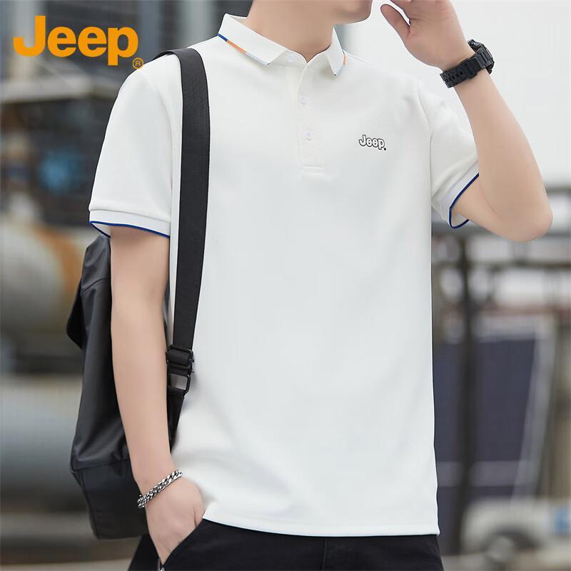JEEP Men's Summer Casual Cooling Polo T-Shirt