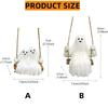 Halloween Decor Swing Ghost Figurines Resin Statues Sculptures Hanging Ornaments