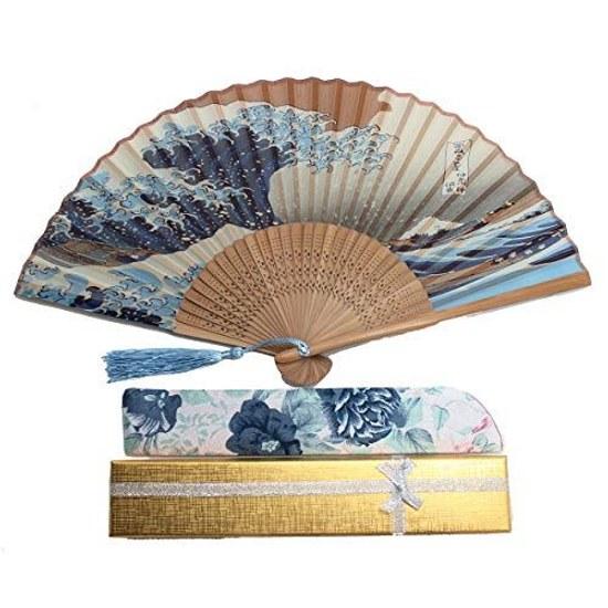 fan bag ladies rayon dance beautiful floral pattern butterfly cherry blossom stylish traditional accessories Japanese style elegant vibrant