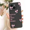 Daisy Bow Pattern Butterfly Flower Cherry Back Cover For iPhone 14 Pro Max Phone Case Soft Silicone Casing On iPhone14 14Plus