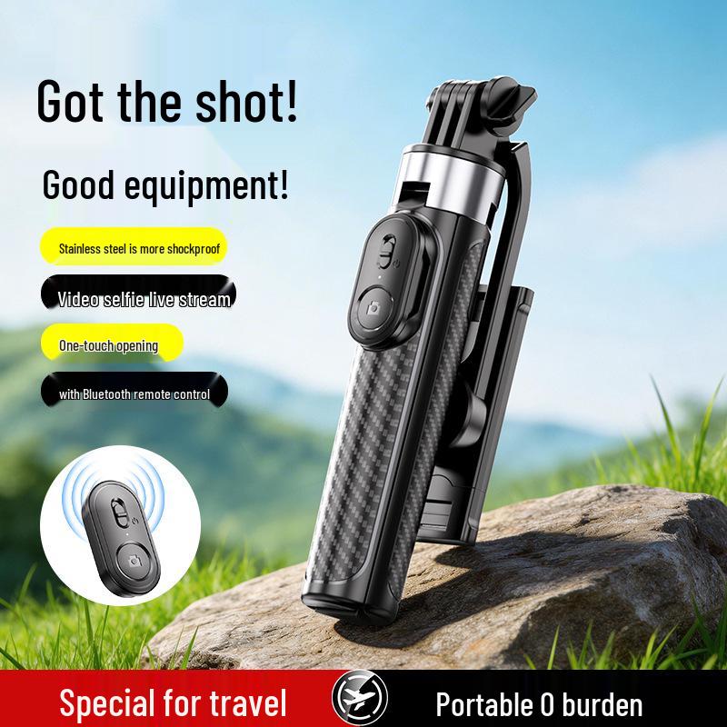Bluetooth Selfie Stick Tripod with Remote - Portable, Retractable Phone Stand for Live Broadcasting