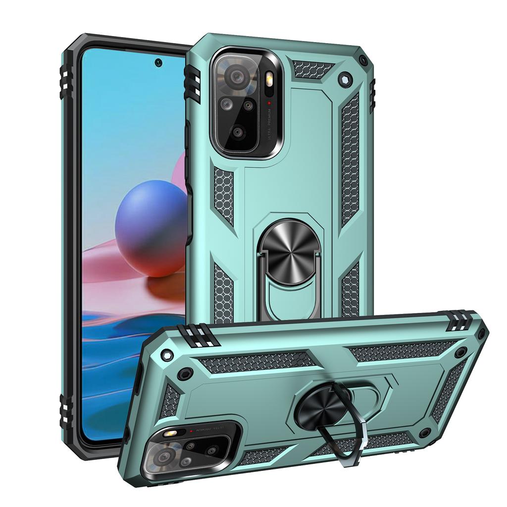 Hülle Xiaomi Redmi Note 10 Armor Robust Militärisch Stoßfest Autohalterung Magnetring Hülle für Xiaomi Redmi Note 10 5G Note10