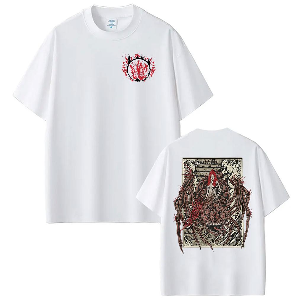 2026 Hot Game Dark Souls Chaos Witch Queelag Graphic T Shirts Men Women Retro ONeck Fashion Oversized Cotton Tshirt Streetwear