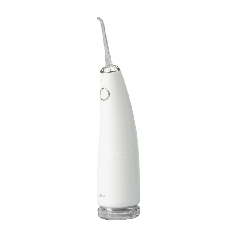 

BAIR Portable Water Flosser with 4 Nozzles, Retractable Pull-Type Large Water Tank, for Travel And Home Use, Orthodontic Specialized Oral White білий