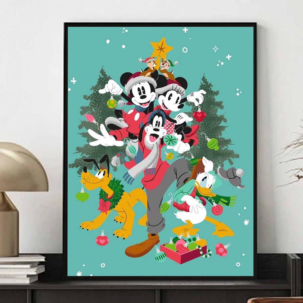 DIY Diamond Painting Mickey Mouse Clubhouse Cross Stitch Kit Mosaic Art Diamond Painting Full Circle Diamond Home Decoration
