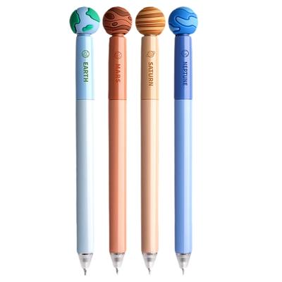 4Pcs Erasable Gel Pen Twist Action Gel Inks Pen 0.5mm Quick Dry Rotatable Gel Inks Pen for Writing Journaling Blue Inks