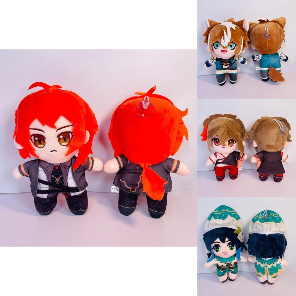 Adorable Genshin Impact Ganyu Klee Zhongli Hutao Plush Doll Stuffed Toy Children Gift